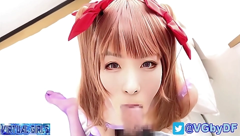 Busty asian girl gets licked and fucked in stockings