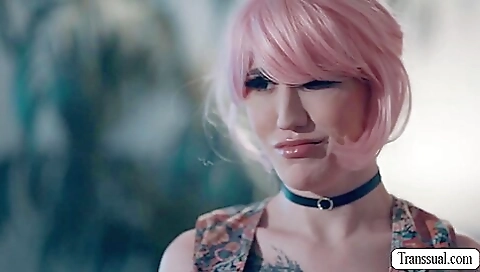 Brunette gets fucked and fucked by her stepbrother