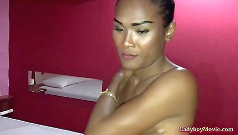 Dark skinned asian amateur with a small ass in a homemade video