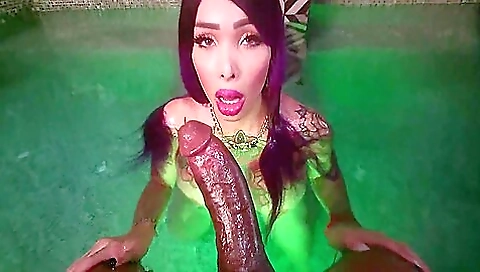 Big ass brunette with big tits fucked in her mouth