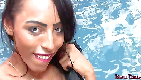 Sexy brunette slut adrielhy bronze shows off her body