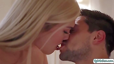 Amateur blonde with big tits gets anal deep in the ass