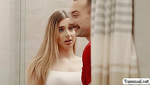 Blonde with a nice round ass gets fucked in her ass